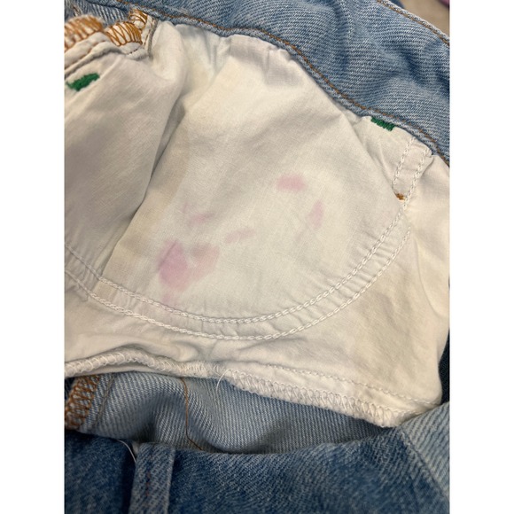 Good American Good Boy Two Tone Step Hem High Waist Boyfriend Jeans Size 6/28 - Picture 11 of 12